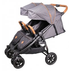 Dark Grey - Коляска прогулочная для двойни Coletto Enzo